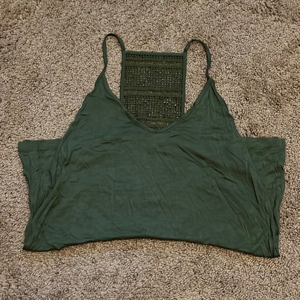 Old navy Army green tank top. Size small.